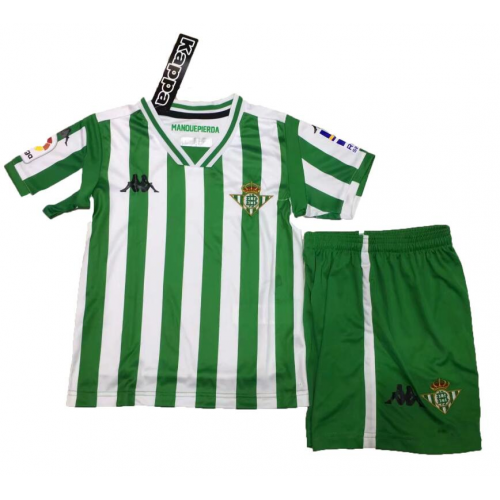 Kids Real Betis 2018-19 Home Soccer Shirt With Shorts